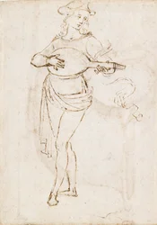 Ein Lautenspieler, spätes 15. - frühes 16. Jahrhundert