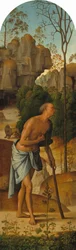 Die Kreuzigung mit der Jungfrau, dem heiligen Johannes, dem heiligen Hieronymus und der heiligen Maria Magdalena
