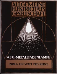 Werbeplakat für die General Electric Company [AEG] 1910