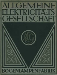 Titelseite einer AEG-Produktbroschüre