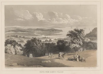Napha aus dem Bambusdorf, Litho von Sarony und Co., 1855