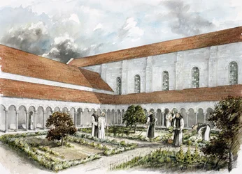 Rievaulx Abbey, Mitte des 13. Jahrhunderts, ca. 1990-2010