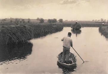 Das Heu auf den Marschwiesen, Leben und Landschaft in den Norfolk Broads, ca. 1886