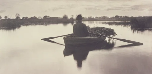 Heimrudern des Schoof-Stoffs, Leben und Landschaft auf den Norfolk Broads, 1886