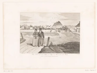 Peter Fendi und seine Mutter auf dem Weg vom Heumarkt in die Stadt