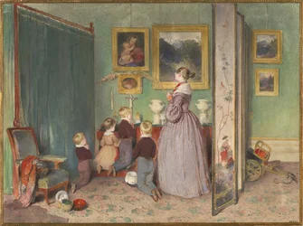 Das Abendgebet Erzherzogin Sophie mit Kindern, 1839