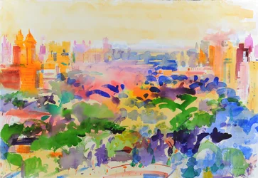 Sommermorgen, Manhattan, 2023