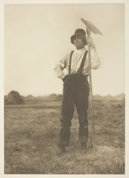 Heumacher mit Rechen (Norfolk)