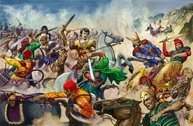 Alexander der Große in der Schlacht bei Issus