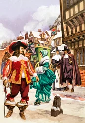 Kavalier im London des 17. Jahrhunderts