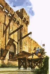 Das Hochziehen der Zugbrücke