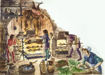 Die Küche eines reichen Lords