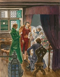 Der Tod von Mozart in Wien, 1791, im Alter von nur fünfunddreißig Jahren