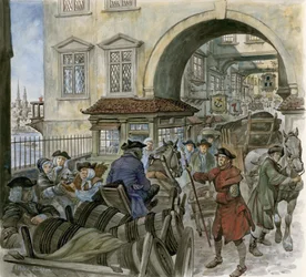 Verkehr auf der alten London Bridge