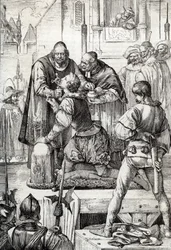 Krieg der Neunzig Jahre (oder Aufstand der Niederlande) (1568-1648): die Enthauptung von Lamoral, Graf von Egmont, Prinz von Gavre (1522-1568), niederländischer Politiker - Er wurde im Rahmen des Rates der Unruhen (oder Blutrat) verurteilt