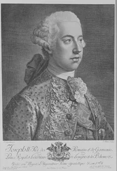 Joseph II., Heiliger Römischer Kaiser, graviert von Anton Tischler