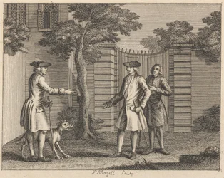 Der Gutsherr und sein Hund