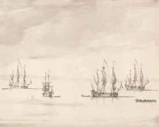 Kriegsschiffe vor Sheerness