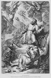 Der heilige Franziskus empfängt die Stigmata