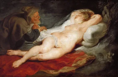 Der Einsiedler und die schlafende Angelica