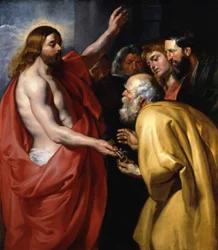 Christus übergibt dem heiligen Petrus die Himmelsschlüssel