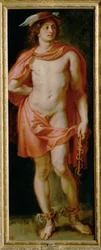 Gott Merkur, gemalt für den Torre de La Parada