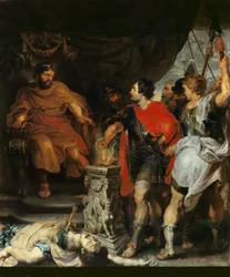 Mucius Scaevola vor Lars Porsena, ca. 1618-20