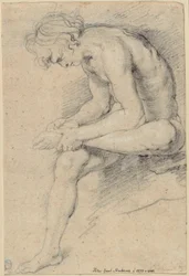 Nackter Jüngling in der Pose des Spinario
