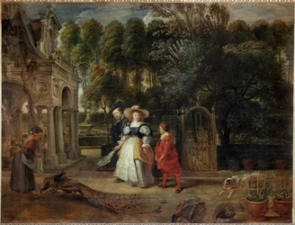 Peter Paul Rubens und seine zweite Frau Helene Fourment im Garten
