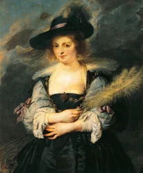 Porträt von Helene Fourment, Detail