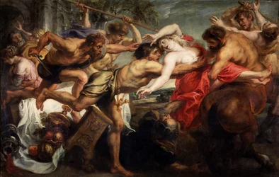 Die Entführung der Hippodamia, oder Lapithen und Kentauren, 1636-1638