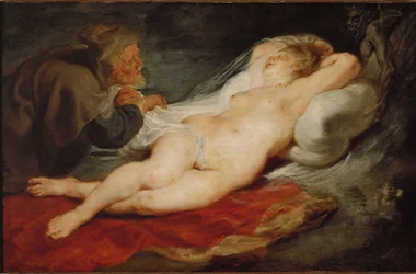 Der Einsiedler und die schlafende Angelica, um 1626-28