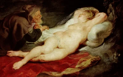 Der Einsiedler und die schlafende Angelica, 1626-28