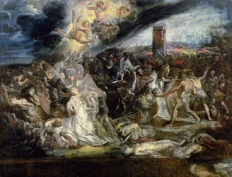 Das Martyrium der heiligen Ursula und der zehntausend Jungfrauen