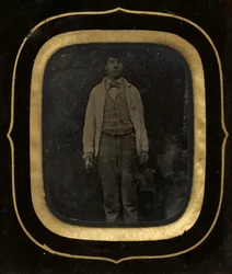 Mann mit Eimer und Pinsel, späte 1850er-60er Jahre
