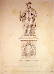 Entwurf für eine Statue von Edward VI (1537-53) ca. 1737-39