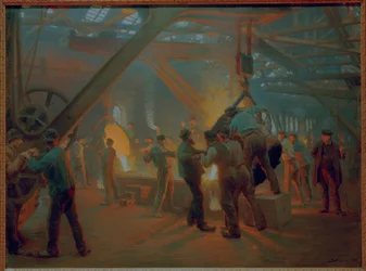 In der Eisengießerei von Burmeister & Wain