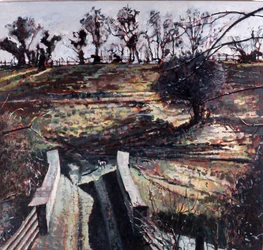 Brücke und Hund, 2000