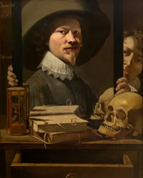 Vanitas-Porträt des Malers