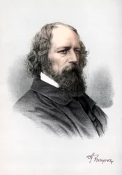Alfred Tennyson, 1. Baron Tennyson, englischer Dichter, um 1890