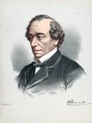 Benjamin Disraeli, 1. Earl of Beaconsfield 1804-1881, britischer konservativer Staatsmann, ca. 1880