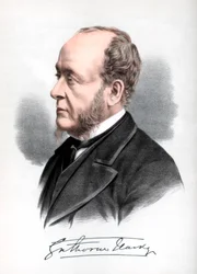 Gathorne Hardy, 1. Earl of Cranbrook, britischer konservativer Politiker, ca. 1890