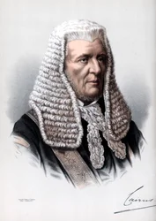 Hugh NcCalmont Cairns, 1. Earl Cairns, Lordkanzler von Großbritannien, um 1890