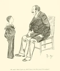 Karikatur von Phil May, aus den 1890er Jahren