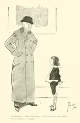 Karikatur von Phil May, aus den 1890er Jahren