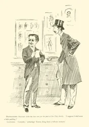Karikatur von Phil May, aus den 1890er Jahren