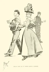 Karikatur von Phil May, aus den 1890er Jahren