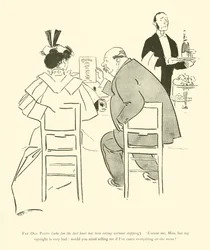 Karikatur von Phil May, aus den 1890er Jahren