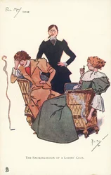 Raucherzimmer in einem Damenclub