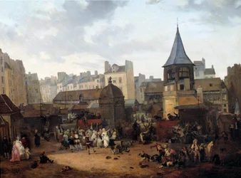 Freudenfest gegeben von der Stadt Paris aux Halles am 21.01.1782 anlässlich der Geburt des Dauphin Louis Joseph von Frankreich